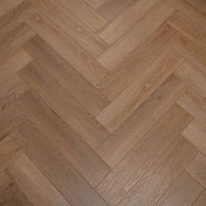 Honey Oak SPC Herringbone Engineered Vinyl Click Flooring 126mm x 6mm x 630mm