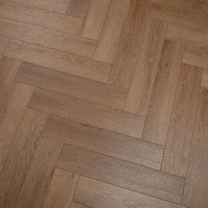 Honey Oak SPC Herringbone Engineered Vinyl Click Flooring 126mm x 6mm x 630mm