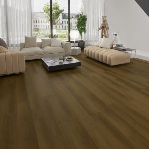 Hazelnut Brown SPC Engineered Vinyl Click Flooring 181mm x 5.2mm x 1220mm