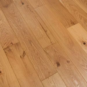 190mm x 14/3mm Random Lengths Click Natural Oak Brush & Oiled Classic Engineered Wood Flooring 