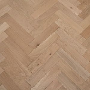 90mm x 14/3mm x 450mm Oak Unfinished Herringbone Engineered Prime Flooring 