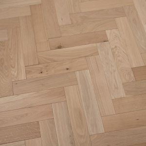 90mm x 14/3mm x 450mm Oak Unfinished Herringbone Engineered Prime Flooring 