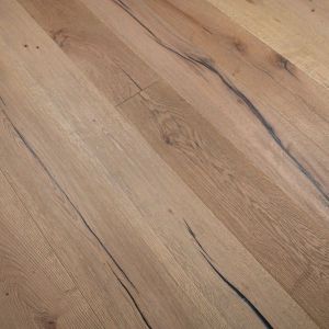 190mm x 15/4mm x 1900mm Mississippi Distressed Engineered Oak Flooring Oiled