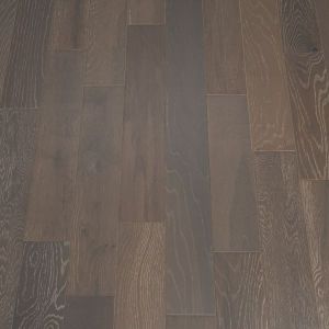 125mm x 10/2.5mm x random lengths Oak Grey Brush & Matt Lacquered Rustic Grade Engineered Wood Flooring 