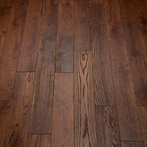 125mm x 14/3mm x random lengths Smoky Oak Brush & Lacquered Rustic Grade Engineered Wood Flooring 