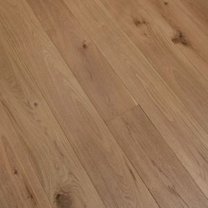 190mm x 14/3mm x 1900mm Oak Brushed & Matt Lacquered Rustic Grade Engineered Wood Flooring 