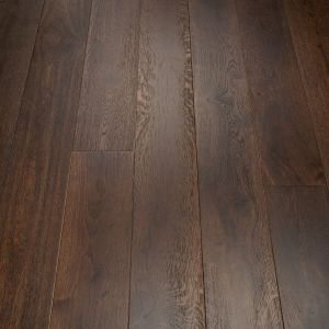 190mm x 14/3mm Random Lengths Click Mocha Oak Brushed & Lacquered Classic Engineered Wood Flooring 