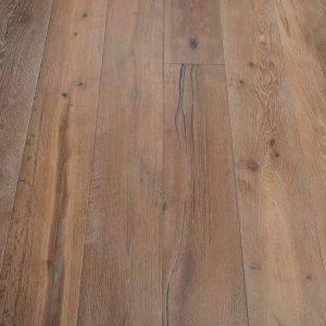 220mm x 15/4mm x 2200mm Antique Smoked White Oiled Distressed Engineered Oak Flooring