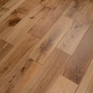 150mm x 18mm x random lengths Rustic Grade Oak Brush & Oiled Solid Wood Flooring 