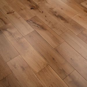 150mm x 18mm x random lengths Rustic Grade Oak Lacquered Solid Wood Flooring 