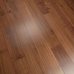 150mm x 14/3mm x random lengths Walnut Lacquered Rustic Grade Engineered Wood Flooring 