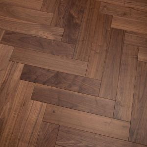 125mm x 14/3mm x 600mm Walnut Oiled Classic Grade Herringbone Engineered Rustic Flooring 