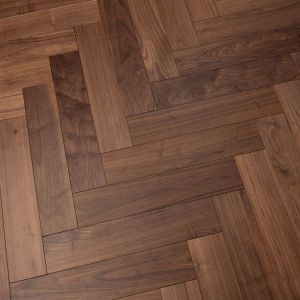 125mm x 14/3mm x 600mm Walnut Oiled Classic Grade Herringbone Engineered Rustic Flooring 