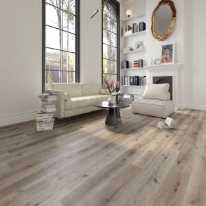 Titan Smoked White SPC Long Plank Engineered Vinyl Click Flooring 228mm x 6.5mm x 1524mm