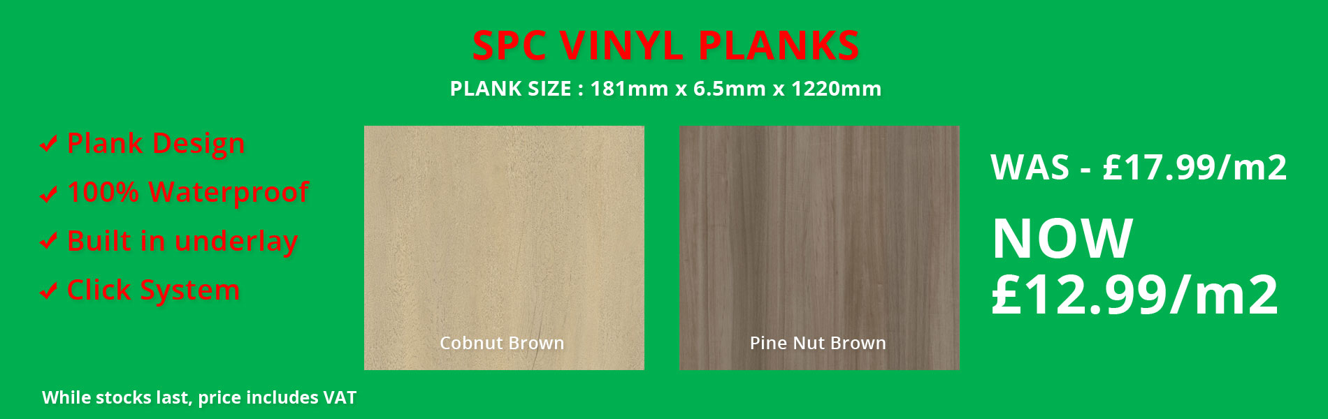 SPC vinyl planks